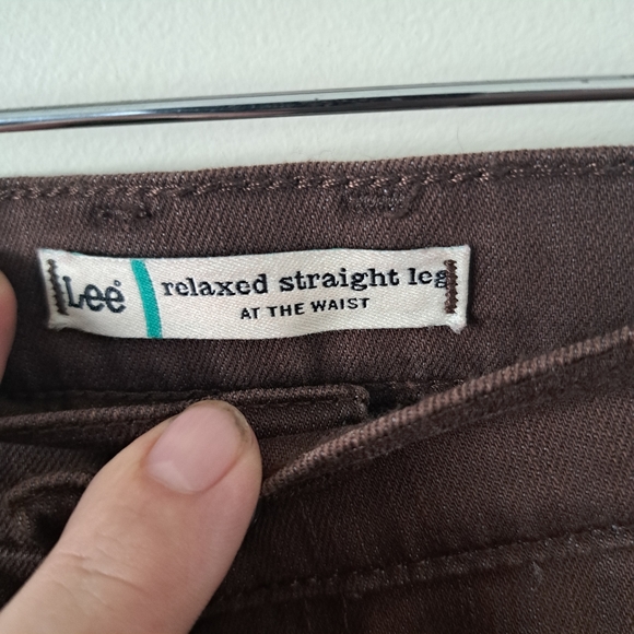 Women's Lee Brand Brown Jeans In Great Condition - Picture 2 of 5